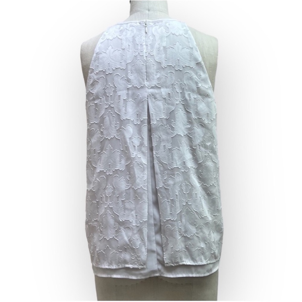 Katherine Barclay Sheer Lace Top Size S/P - Picture 3 of 5